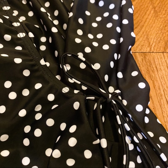 Polka Dot Swim One Piece, Size 10 - Picture 4 of 4